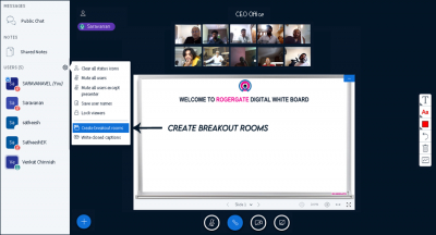 Rogergate VC Overview Part 10 | Breakout Rooms Creation